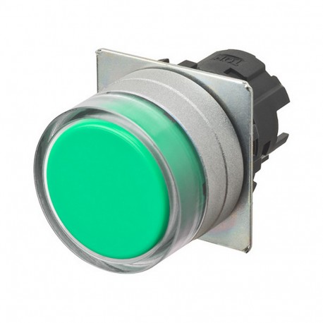 A22NZ-MGM-NGA A2270110G A22NZMGMNGA OMRON Press.22mm, Metal, PROTECTED, MOMENTANEO, Opaque GREEN