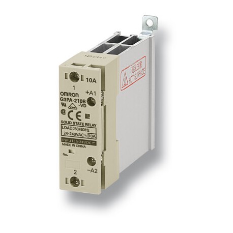 G3PA-450B-VD-2 12-24VDC G3PA1062A 124814 OMRON SSR, 1 ph, com dissipador de calor, 50 A (180-400 VAC), passa..