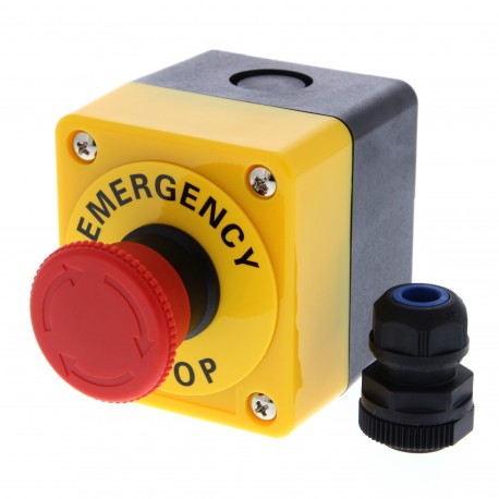 A22E-M-01B A22E7052E 264244 OMRON Kit pulsante di emergenza A22E 40mm scatola gialla 1NC