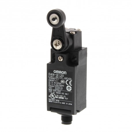 D4N-9120 D4N 0020E D4N9120 OMRON Plastique 1NC/1NO Forte Rouleau de piston Connecteur M12