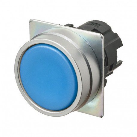 A22NZ-MNM-NAA A2270077A A22NZMNMNAA OMRON Press.22mm, Metal, FLUSH, MOMENTANEO, Opaque BLUE