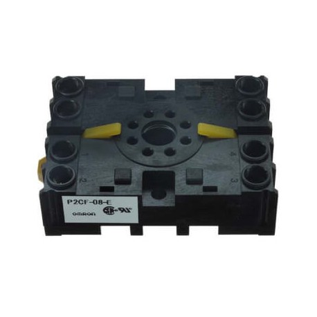 P2CF-08-E P2CF2109G P2CF08E 2 OMRON Base DIN rail, front rectangular 8-pin