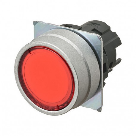 A22NZ-MNM-TRA A2270079H 664982 OMRON Pulsa.22mm, Metal, FLUSH, MOMENTARY, Transp.RED, LIGHTING