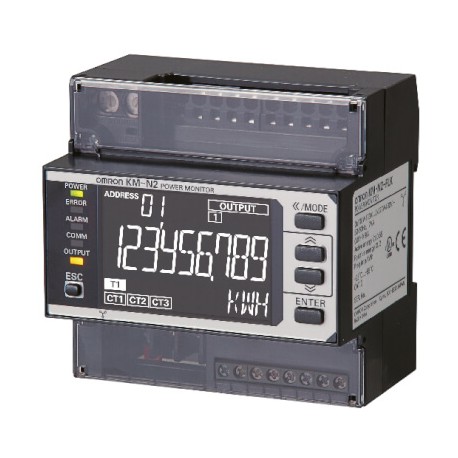 KM-N2-FLK KMN20001C KMN2FLK OMRON Medidor de energia Multicircuito Display LED Push-in+
