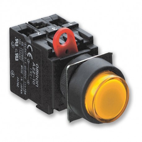 A22L-DG A22 1044R 160914 OMRON Pushbutton, 22mm, square, protected type, illuminated, green