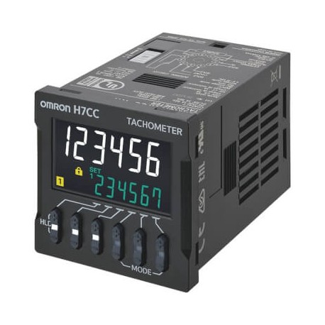 H7CC-R11D H7CC7050E 700366 OMRON Contatore digitale, a innesto, 11 poli, 48x48 mm, IP66, conteggio a 6 cifre..