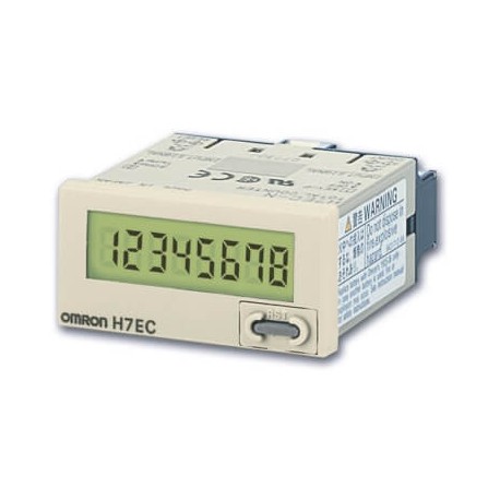 H7EC-NV H7E 8002D H7ECNVOMI OMRON Totalizer LCD Gray 30Hz-1kHz PNP/NPN