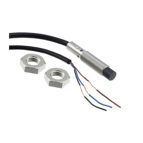 E2B-S08KN04-WP-B2 2M E2B 2074E E2BS08KN04WPB22MOMI OMRON Inductive Inox M8 enr 4mm 3h PNP NC Câble 2m Lite