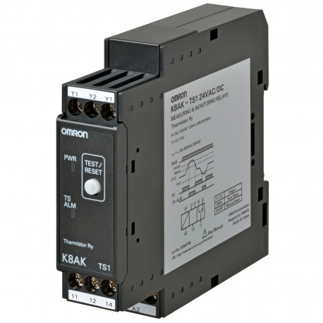 K8AK-TS1 24VAC/DC K8AK0036D 387479 OMRON Трехфазный, термистор 24 В переменного тока/постоянного тока 2 SPDT..