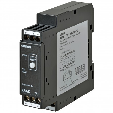 K8AK-TS1 24VAC/DC K8AK0036D K8AKTS124VACDC OMRON Trifase, termistore 24VAC/DC 2 SPDT SPDT