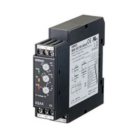 K8AK-VS3 100-240VAC K8AK0015A K8AKVS3100240VAC OMRON Tensione monofase Max o Min 200-600VAC/DC 100-240VAC 1S..