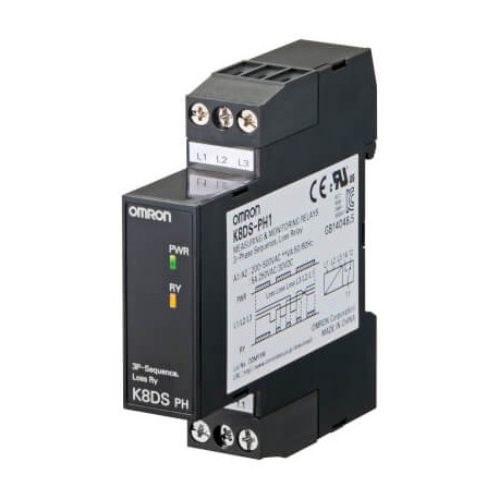 K8DS-PH1 K8DS0001B K8DSPH1 OMRON Tre, Sequenza di fase, perdita di fase