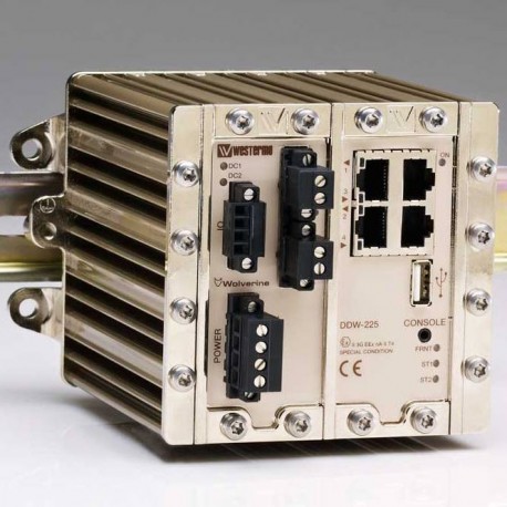 WES DDW-225 AA035545R WESDDW225 OMRON Ethernet SHDSL Extender, Anneau Redondant WeOS Routeur