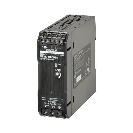 S8VK-C06024 S8VK2000R S8VKC06024 OMRON Alimentation 60W/24 V/2,5 A sur rail DIN LITE
