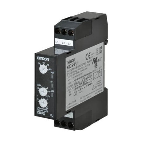 K8DS-PU2 K8DS0003R 387482 OMRON Three Phase Minimum Voltage +Sequence +Per Phase 380-480AC 17.5mm
