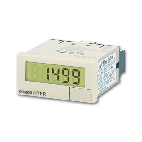 H7ER-NV-BH H7E 8015F 672686 OMRON Tacômetro LCD Preto Ent. cc PNP/NPN 4 dígitos 24x48