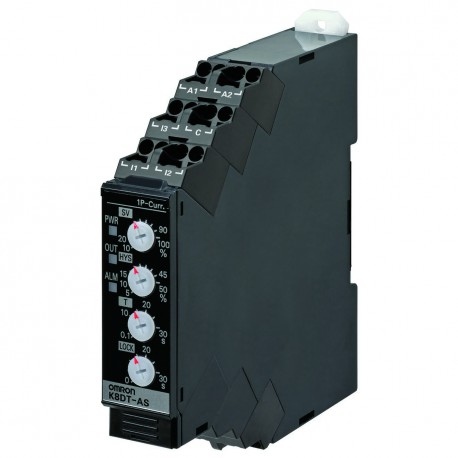 K8DT-AS1CD K8DT0007F K8DTAS1CD OMRON Einphasig-Strom Max oder Min 2-500mA SPDT 24V AC/DC 17.5 mm Push-in+
