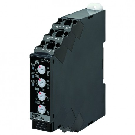 K8DT-AS1CD K8DT0007F 669484 OMRON Einphasiger Strom max. oder min. 2-500 mA SPDT 24 V AC/DC 17,5 mm Push-in+