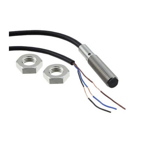E2B-S08KS02-WP-B1 2M E2B 2048F E2BS08KS02WPB12MOMI OMRON Inductive Inox M8 Flush-2mm 3h PNP NA Câble 2m Lite