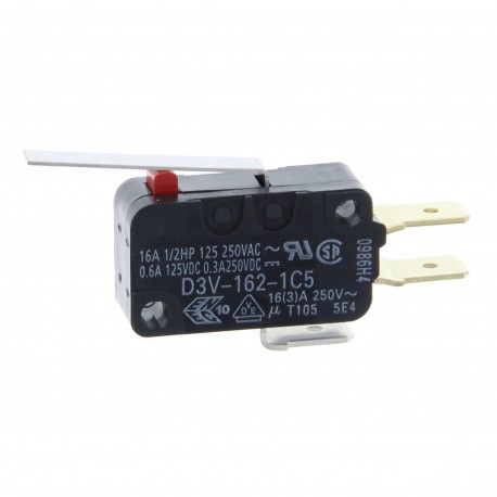 D3V-162-1C5 D3VM0468E D3V1621C5 OMRON Palanca 1,96N 16A SPDT Soldar