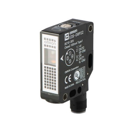 E3S-DBP22 E3S 7087B E3SDBP22OMS OMRON Kunststoff Obj transp Spiegel(nicht inkl) SmartTeach 0,7 m, PNP, M12 P..