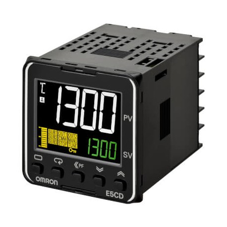 E5CD-RX2D6M-000 E5CD1003G 676831 OMRON Ctrl. Temp, PRO, 1/16 DIN (48x48 мм), Sal. Relay, 2sal. aux, 24 В пер..