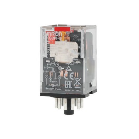MKS3PI-5 24VAC MKSN8470F MKS3PI5AC24BYOMZ OMRON 3PDT 10A Min. mechanische Taster-test