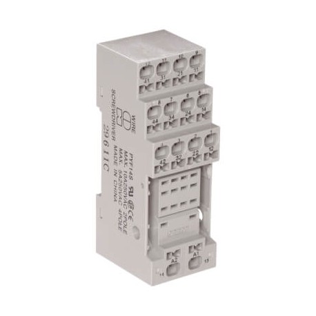 PYF14S PY 6001H PYF14SBYOMZ OMRON Banco MY Trilho DIN 5A 14 pinos Conexão rápida