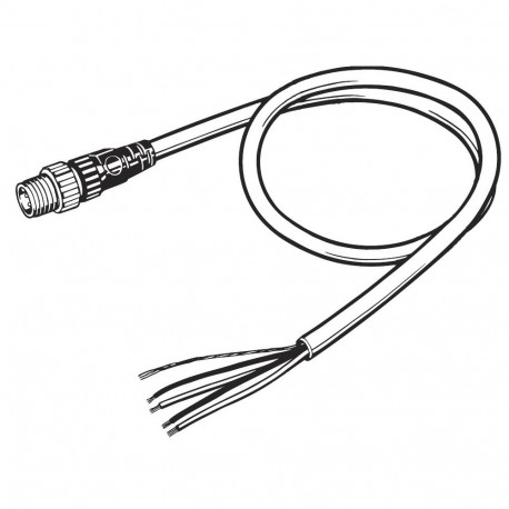 DCA1-5CN05H1 DCA10007M 133590 OMRON IP67-Kabel, 5 m Stecker, Stecker und Ausfallenden