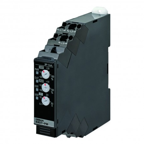 K8DT-PM2CN K8DT0044M 669510 OMRON Three Phase Max & Min Voltage+Sequence+Per Phase 380-480AC SPDT 17.5mm Pus..
