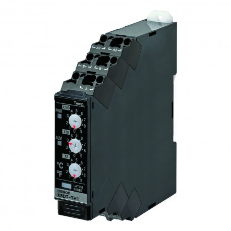 K8DT-TH1CA K8DT0055F 669503 OMRON Relé de monitoramento: Temperatura 0-999ºC/F 100-240VAC SPDT 17.5mm Push-i..