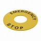 A22Z-3466-1 A22 0053B 160837 OMRON EMERGENCY STOP plate 60 mm. dia.