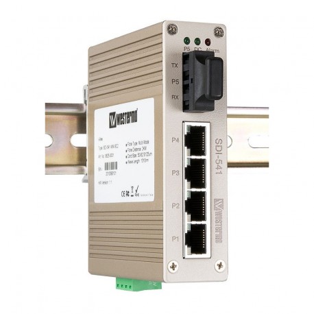 WES SDI-541-MM-SC2 AA033436B WESSDI541MMSC2 OMRON Switch 4 x 10/100BaseTX, 1 x 100BaseFX, Multimode 2 km