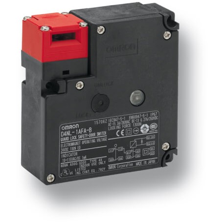 D4NL-4FFG-B4 D4NL0090M D4NL4FFGB4 OMRON Bloqueio solen.24Vcc/Abertura meca. 2NC/1NA+2NC diodo EMISSOR de luz..