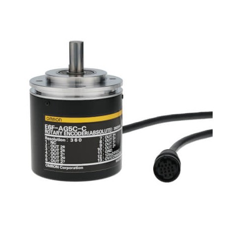 E6F-AG5C-C 360 2M E6F 1036D E6FAG5CC3602M OMRON Absoluto 360cpr Gray NPN 12-24Vcc Conector 2m