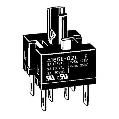 A165E-02 A16E3002C 160649 OMRON A165E Bloc de contact 2 NC