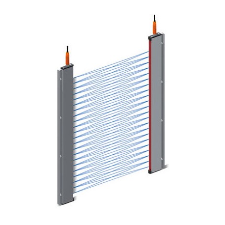 F3E-12-T6 AA026210H 253472 OMRON 12 Kanäle, 34 Strahlen, h:1590mm, Erfassungsbereich 1320mm M8-Steckverbinder