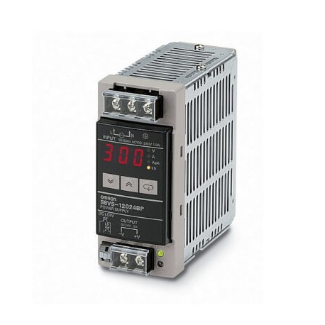 S8VS-12024B S8VS0123C S8VS12024B,1 OMRON 120W / 24V / 5A Carril DIN Display Tiempo func