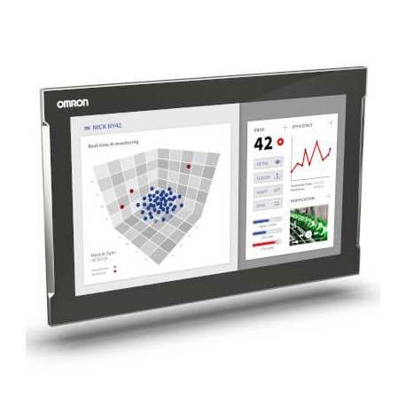 NYM19W-C1100 NYM10009E NYM19WC1100 OMRON Industriemonitor, 18,5" Display mit kapazitivem Touchscreen, Einbau..