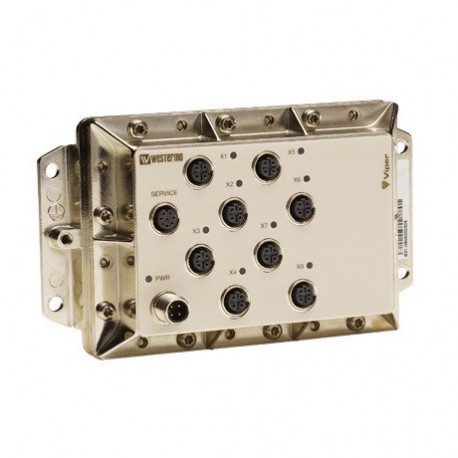 WES-VIPER-008 AA043497R WESVIPER008 OMRON Switch 8 x 10/100BaseTX, M12, IP65, 24-110 Vdc
