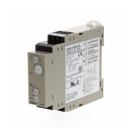 H3DK-S2 24-240VAC/DC H3DK6004B H3DKS2ACDC24240OMI OMRON 22.5 mm DIN Padrão DPDT