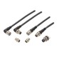 Y92E-M08PUR4A5M-L AA018007A Y92EM08PUR4A5ML OMRON Com cabo Mergulhado 4 fios 5m PUR M8