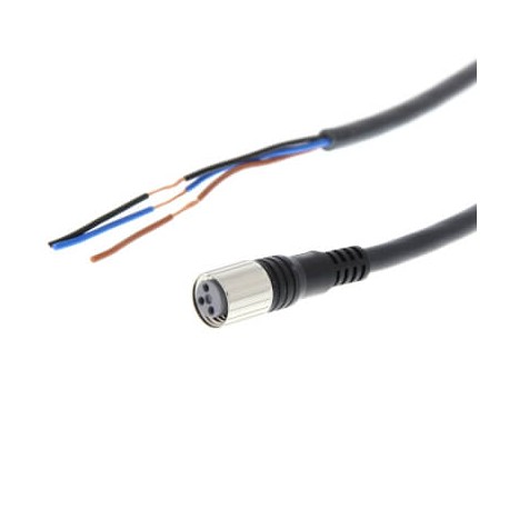 XS3F-M321-310-R XS3F0260B XS3FM321310R OMRON Cable de sensor, conector hembra recto M8, 3 polos, cable de ro..