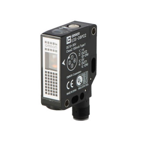 E3S-DBP21T E3S 7084H E3SDBP21TOMS OMRON Plastic Obj transp Mirror(not incl) Potentiometer 4.5 m, PNP, M12 pl..
