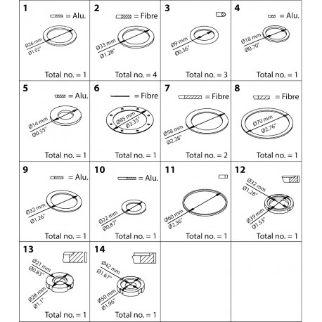 027F3152 DANFOSS REFRIGERATION PM,PML/X ,MRV,32MEV,PMFH/L125 Repair kit