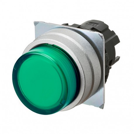 A22NZ-MPM-TGA A2270098D A22NZMPMTGA OMRON Press.22mm, Metal, PROTECTED, MOMENTANEO, Transp.GREEN, LIGHTING