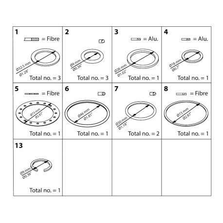 027H2218 DANFOSS REFRIGERATION ICS/ICM 25 Inspection kit
