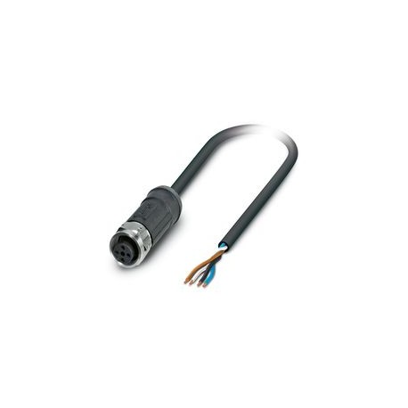 SAC-4P-65,0-28X/M12FS OD 1493813 PHOENIX CONTACT Sensor/Actuator Cable, 4-Pole, Halogen-Free PE-X, Grey-Blac..