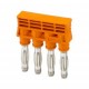 SCP 4-8 3070404 PHOENIX CONTACT Conector de cortocircuito, paso: 8,15 mm, número de polos: 4, color: naranja