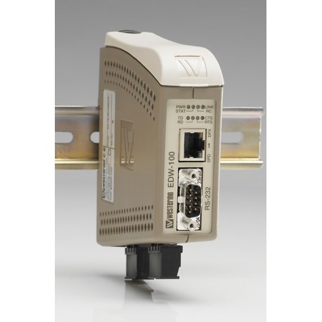 WES EDW-100 AA018703C WESEDW100 OMRON Serial adapter-Ethernet, TCP, and UDP 100 mbit/s DIN Rail